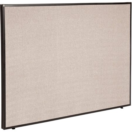 GLOBAL INDUSTRIAL Office Partition Panel, 60-1/4W x 42H, Tan 240226TN